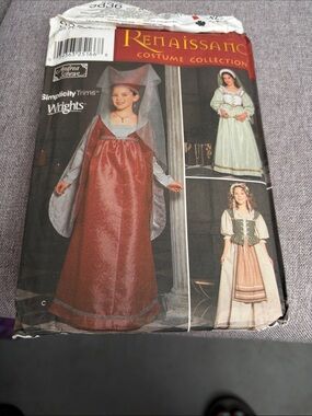 Renaissance Girls' Costume Pattern